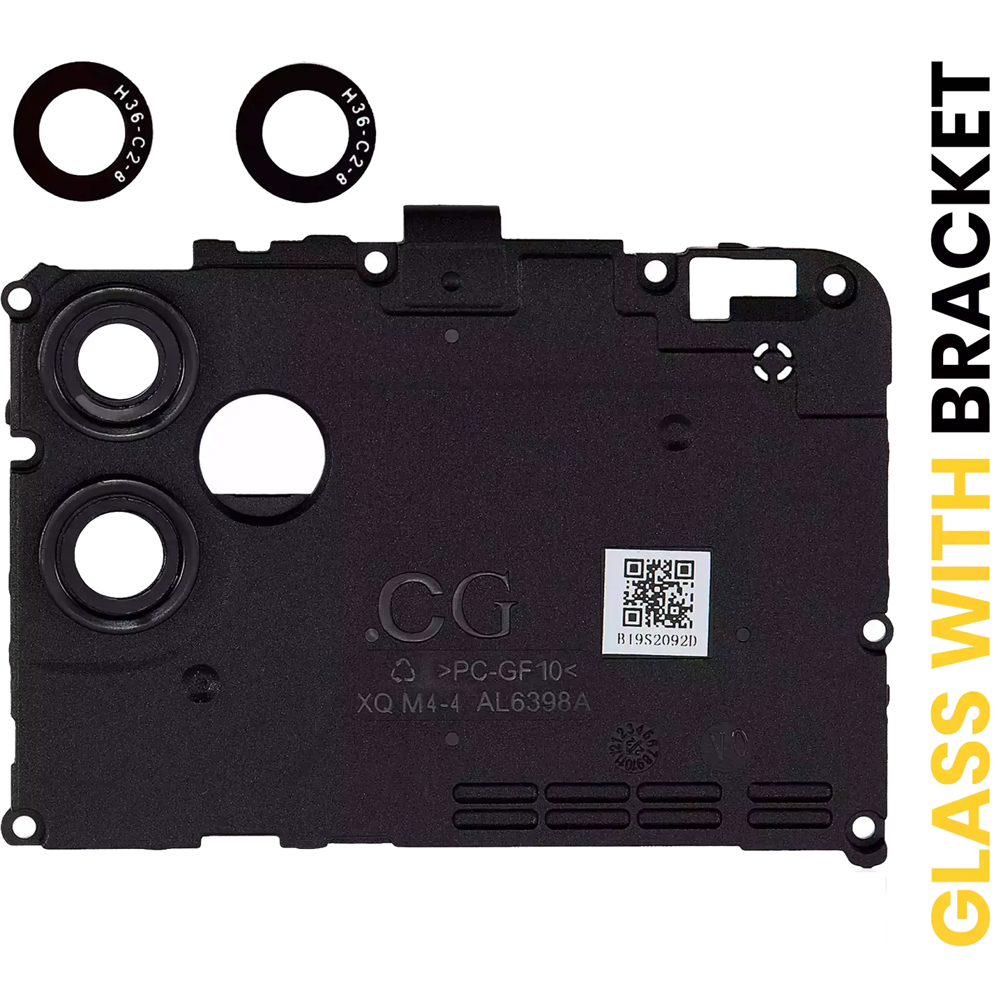 Back Camera Lens With Bracket For Samsung Galaxy A04E (A042 / 2022) (Black)