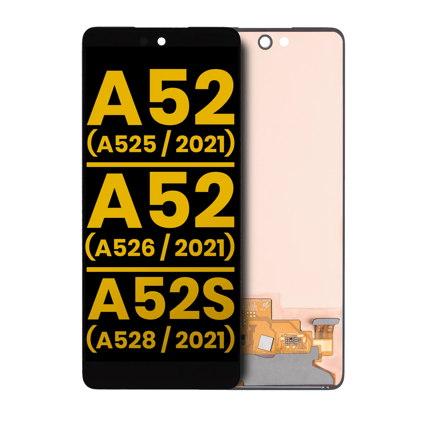 OLED Assembly Without Frame For Samsung A52 4G (A525 / 2021) / 5G (A526 / 2021) / A52S 5G (A528 / 2021) (Refurbished) (All Colors)