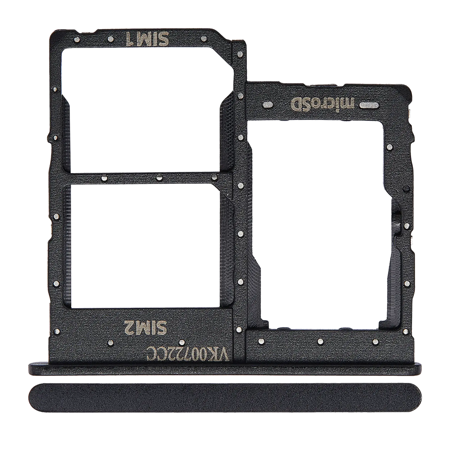 Dual Sim Card Tray For Samsung Galaxy A01 Core (A013 / 2020) (Black)
