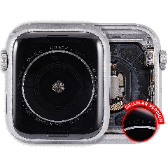 Housing Assembly Compatible For Watch Series 4 (44MM) (Used OEM Pull: Grade A) (Cellular Version) (Aluminum / Silver)