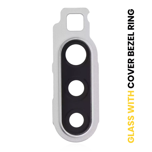 Back Camera Lens With Cover Bezel Ring For Samsung Galaxy A90 5G (A908 / 2019) (White)