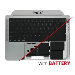 Top Case Assembly With Battery And Keyboard For MacBook Pro 14" (A2442 / Late 2021) / Pro 14" (A2779/ early 2023) (US Keyboard) (Space Gray)