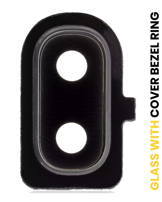 Back Camera Lens With Cover Bezel Ring For Samsung Galaxy A10E (A102 / 2019) (Black)