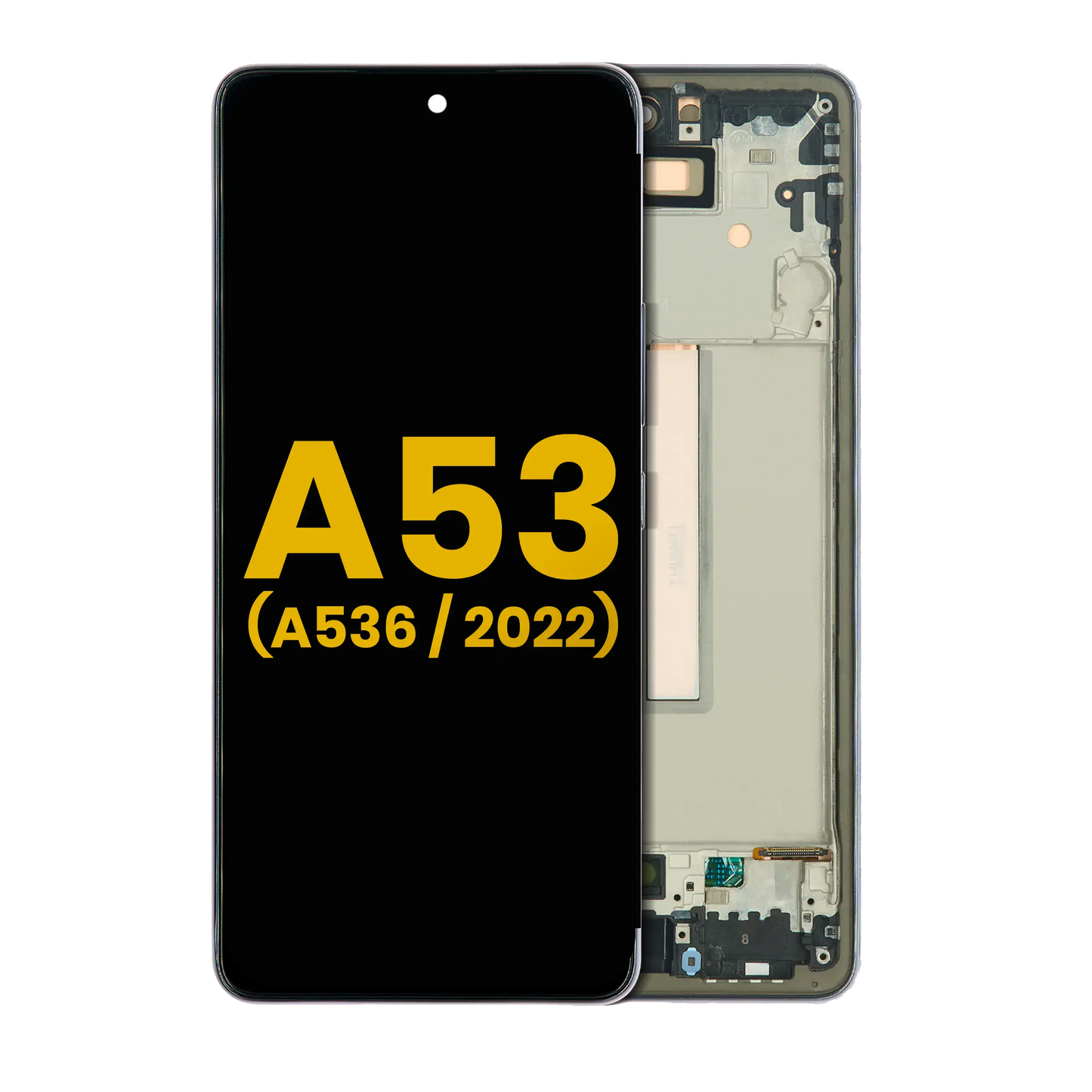 OLED Assembly With Frame For Samsung Galaxy A53 5G ( A536 / 2022) (Refurbished) (Black)