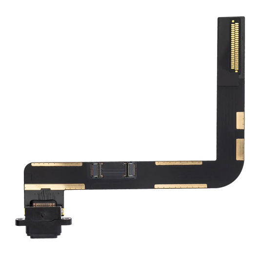 Charging Port Flex Cable For iPad 7 (2019) / iPad 8 (2020) / iPad 9 (2021) (Black) (Aftermarket Plus)