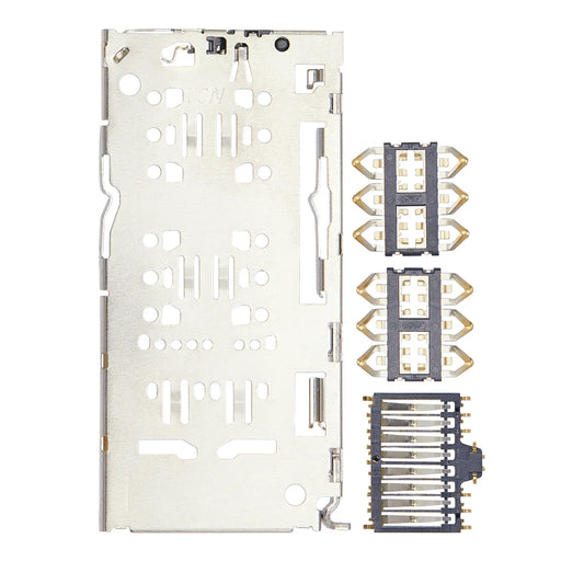 Sim Card Reader For Samsung Galaxy A11 (A115 / 2020) / A13 (A135 / 2022) / A13 5G (A136 / 2021) (4 Piece Set)