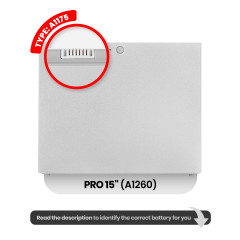 Replacement Battery (A1175) For MacBook Pro 15" (A1260 / Early 2008)