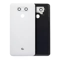 Back cover Glass With Adhesive Pre-Installed For LG G6 (Mystic White)