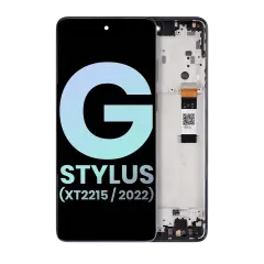LCD Assembly With Frame For Motorola Moto G Stylus 5G (XT2215 / 2022) (Genuine OEM) (Steel Blue)