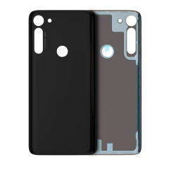 Back cover Glass For Motorola Moto G Power (XT2041 / 2020) / G8 Power (XT2041DL / 2020) (Genuine OEM) (Smoke Black)