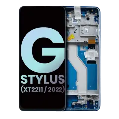 LCD Assembly With Frame For Motorola Moto G Stylus 4G (XT2211 / 2022) (Genuine OEM) (Twilight Blue)