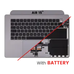 Top Case Assembly With Battery And Keyboard For MacBook Air 15" (A2941 / Mid 2023) (UK Keyboard) (Space Gray)