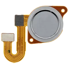 Fingerprint Reader With Flex Cable For Motorola Moto One 5G Ace (XT2113-1/2 / 2021) (Genuine OEM) (Frosted Silver)