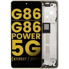 OLED Assembly With Frame For Motorola Moto G86 / G86 Power 5G (XT2527 / 2025) (Refurbished) (Golden Cypress)