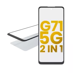 2 in 1 Front Glass With OCA Pre-Installed For Motorola Moto G71 5G (XT2169 / 2022)