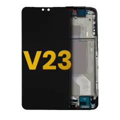 OLED Assembly With Frame For Vivo V23 5G (Refurbished) (Sunshine Gold)