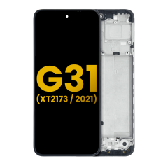 OLED Assembly With Frame For Motorola Moto G31 (XT2173 / 2021) (Refurbished) (All Colors)