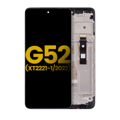 OLED Assembly With Frame For Motorola Moto G52 (XT2221 / 2022) (Refurbished) (All Colors)
