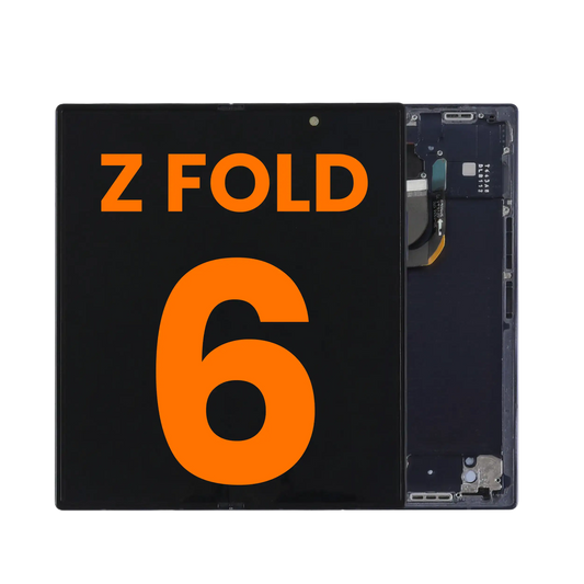 Inner OLED Assembly With Frame For Samsung Galaxy Z Fold 6 5G (US & International) (Blemish: Grade C) (Navy)