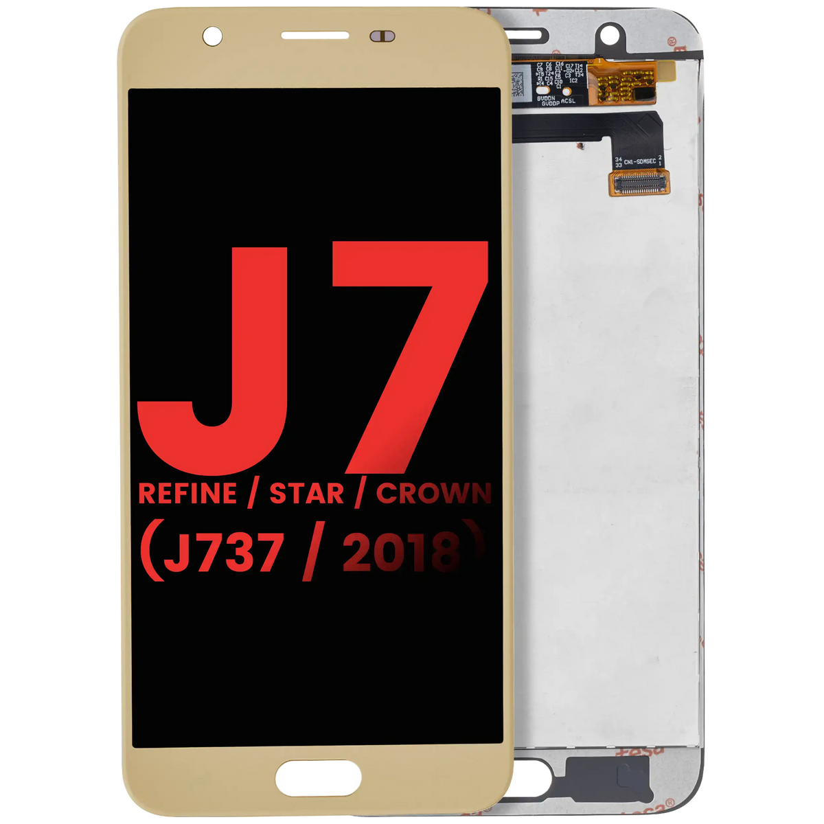 LCD Assembly Without Frame For Samsung Galaxy J7 Refine / Star / Crown (J737 / 2018) (Aftermarket Plus) (Gold)