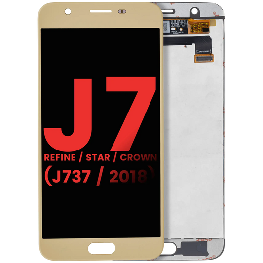LCD Assembly Without Frame For Samsung Galaxy J7 Refine / Star / Crown (J737 / 2018) (Aftermarket Plus) (Gold)