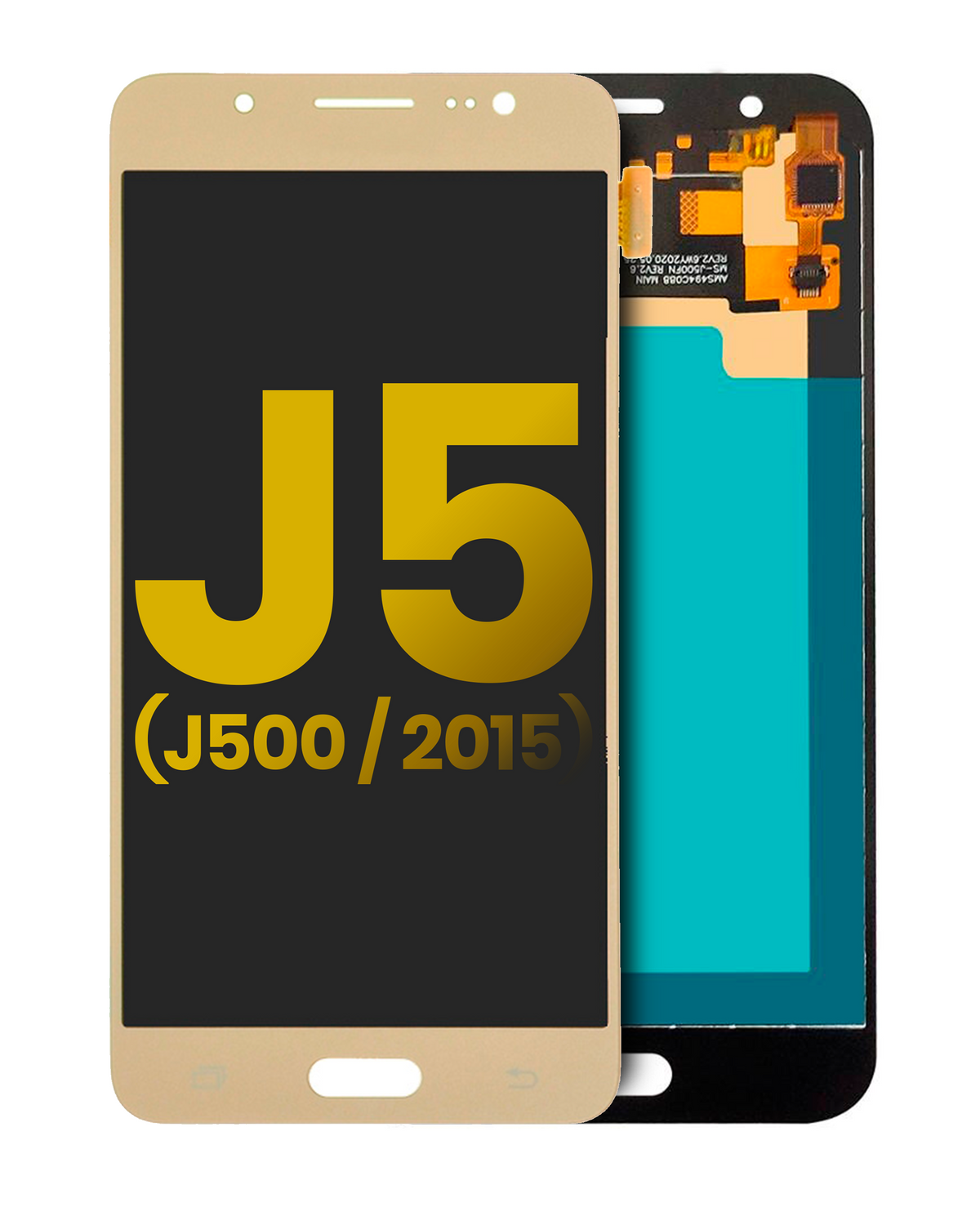 OLED Assembly Without Frame For Samsung Galaxy J5 (J500 / 2015) (Refurbished) (Gold)