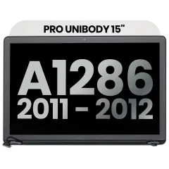 Complete LCD Display Assembly For MacBook Pro 15" A1286 (2011-2012) (Used OEM Pull: Grade B) (Glossy)