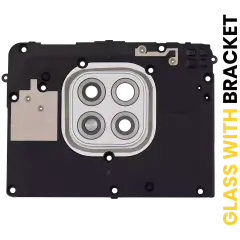 Back Camera Lens With Bracket For Motorola Moto G Power (XT2117 / 2021) (Polar Silver)