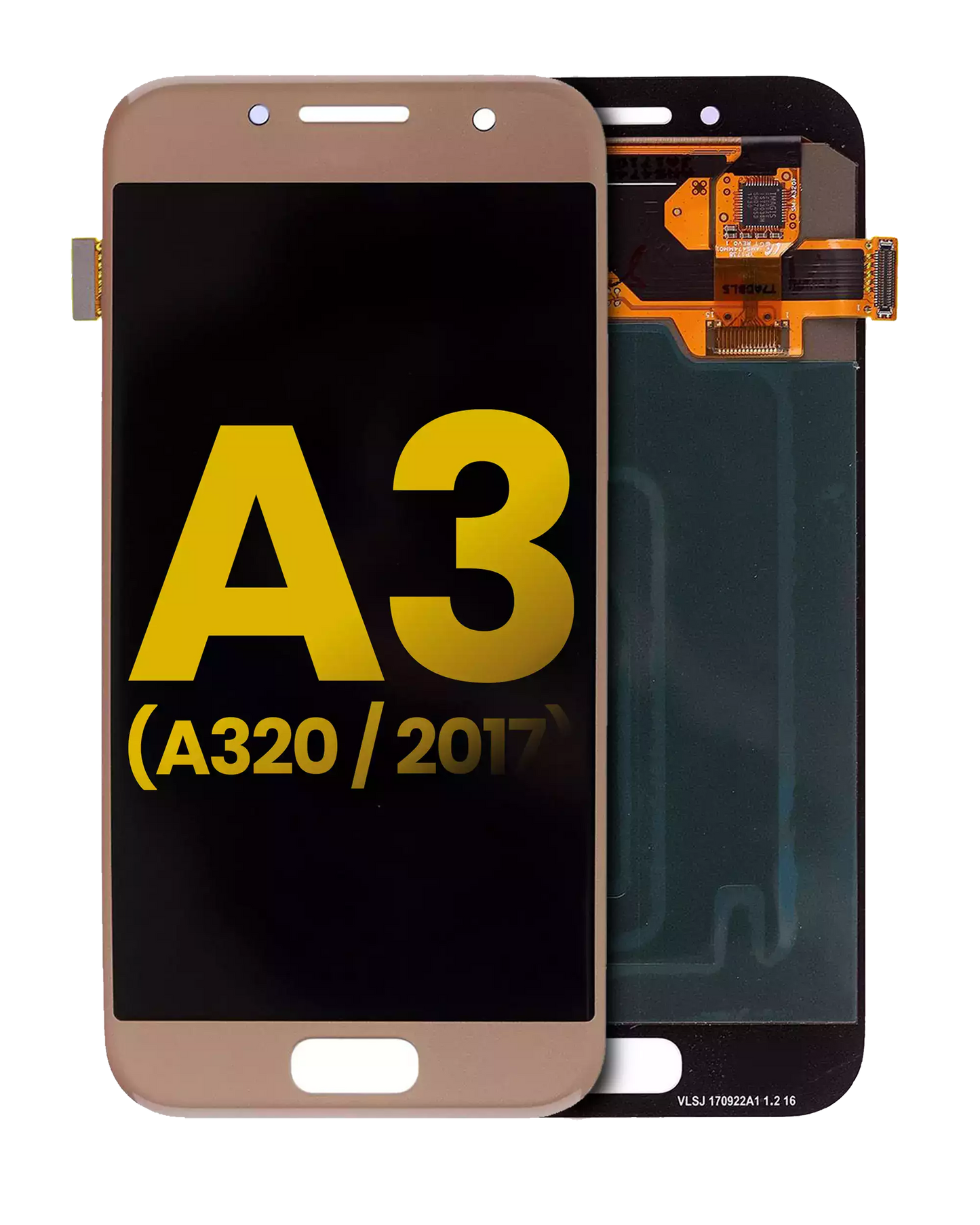 OLED Assembly Without Frame For Samsung Galaxy A3 (A320 / 2017) (Refurbished) (Gold)