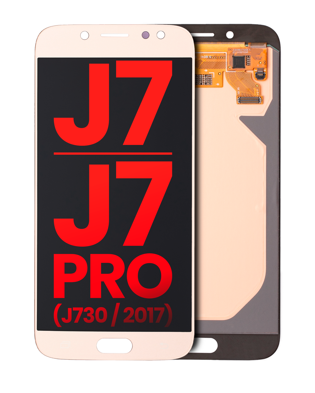 OLED Assembly Without Frame For Samsung Galaxy J7 / J7 Pro (J730 / 2017) (Aftermarket Plus) (Gold)