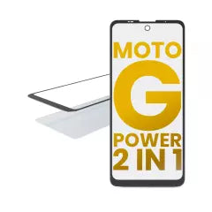 2 in 1 Front Glass With OCA Pre-Installed For Motorola Moto G Power (XT2165 / 2022)