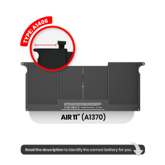 Battery (A1406) For MacBook Air 11" A1370 (2011) / A1465 (2012)