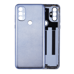 Back Cover Glass For Motorola Moto G Power (XT2165 / 2022) (Aftermarket Plus) (Opal Silver)