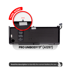 Replacement Battery (A1383) For MacBook Pro 17" A1297 (2011)
