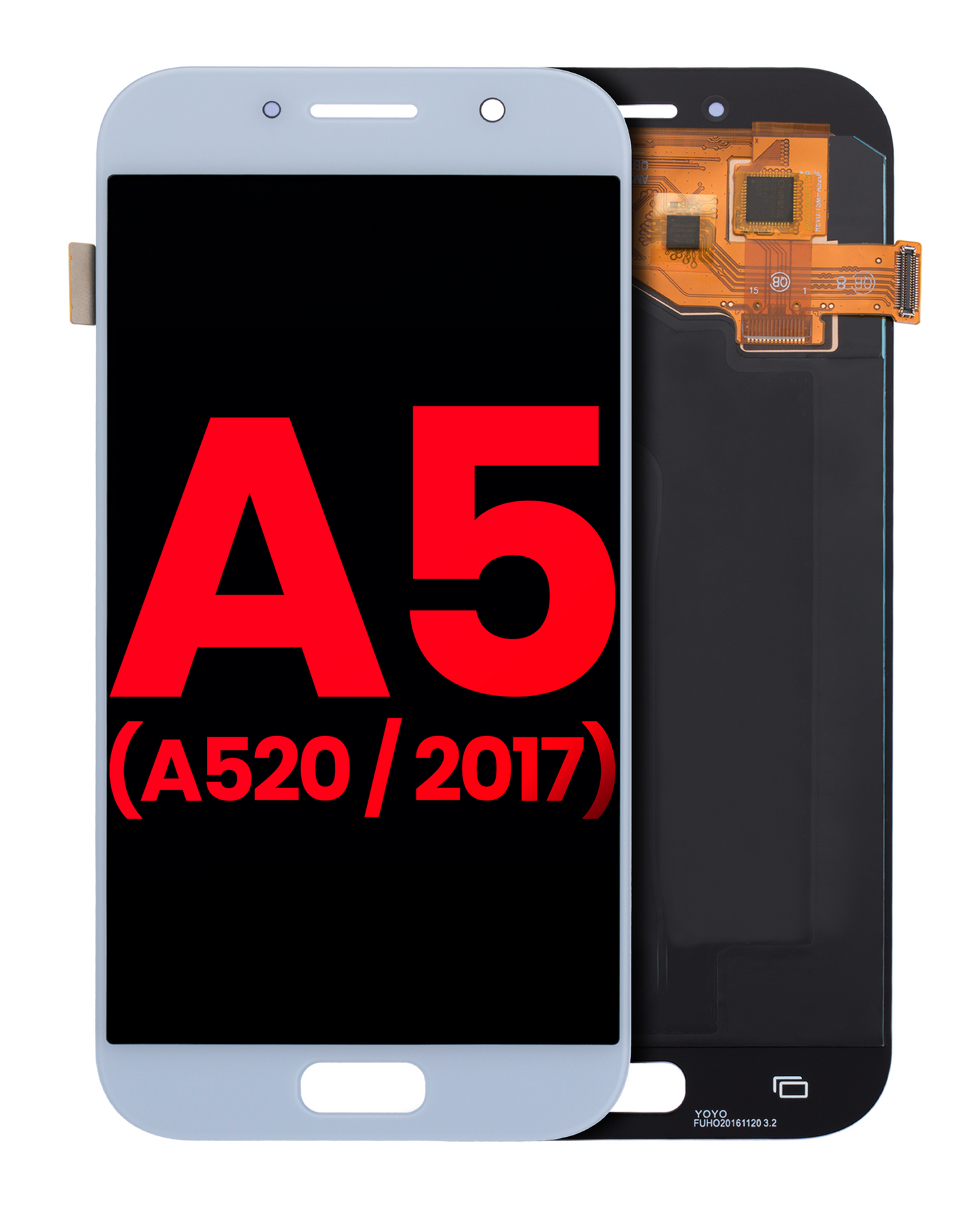 OLED Assembly Without Frame For Samsung Galaxy A5 (A520 / 2017) (Aftermarket Plus) (Blue Mist)