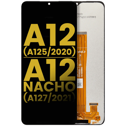 LCD Assembly Without Frame For Samsung Galaxy A12 (A125 / 2020) / A12 Nacho (A127 / 2021) (Refurbished) (All Colors)