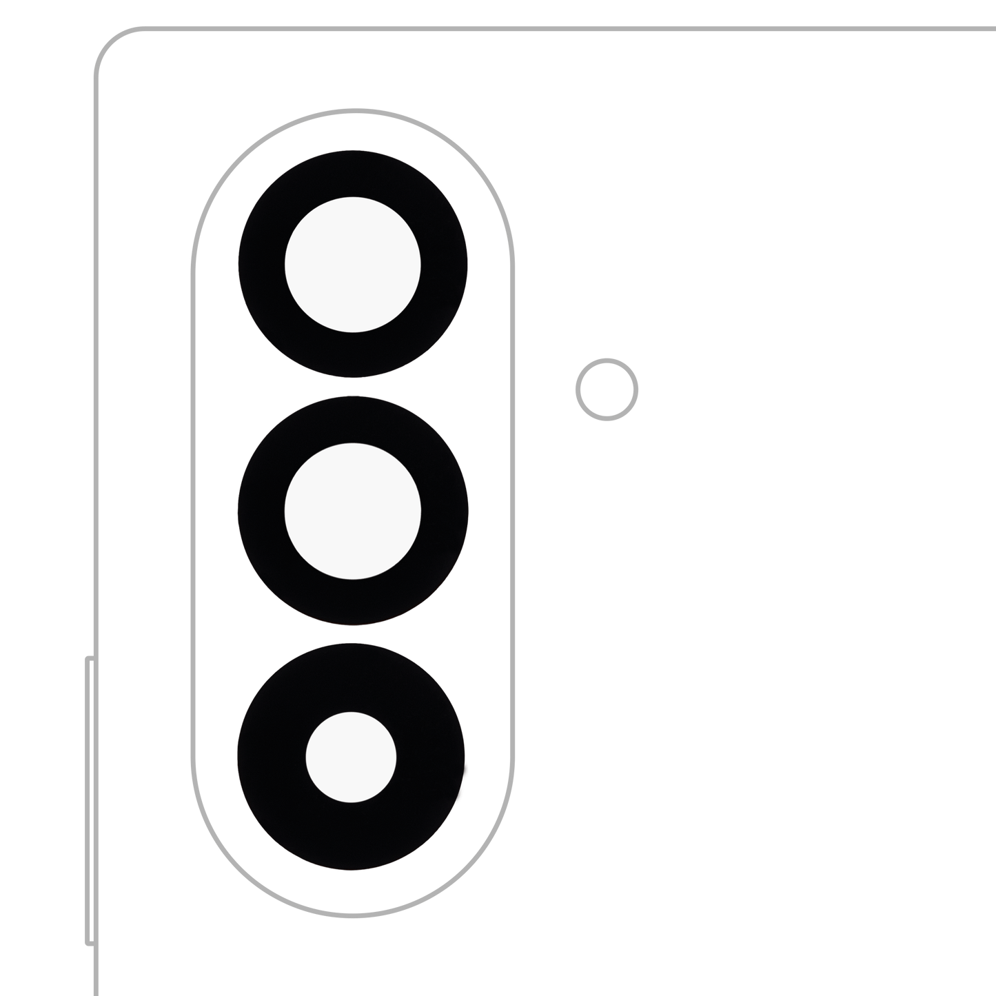 Back Camera Lens (Glass Only) With Adhesive For Samsung Galaxy Z Fold 7 (F966) (10 Pack)