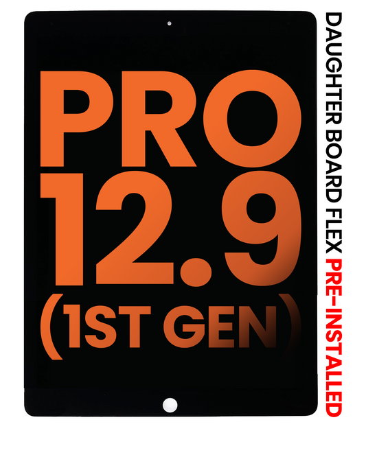 LCD Assembly With Digitizer & Daughter Board Flex Pre-Installed For iPad Pro 12.9" 1st Gen (2015) (Blemish: Grade A) (Black)
