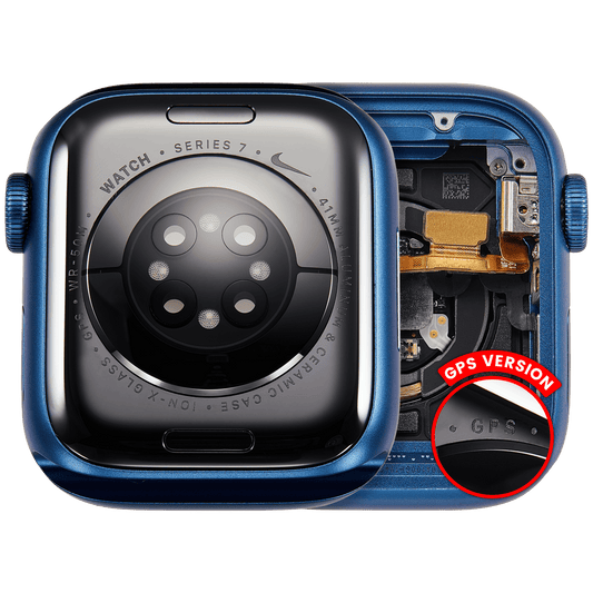 Housing Assembly Compatible For Watch Series 7 (41MM) (Used OEM Pull: Grade A) (GPS Version) (Aluminum / Blue)