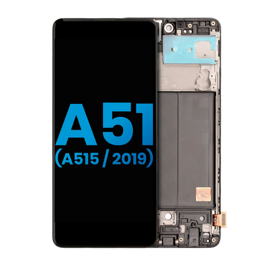 LCD Assembly With Frame For Samsung Galaxy A51 4G (A515 / 2019) ( No Fingerprint Scanner) (Aftermarket: Incell) (All Colors)
