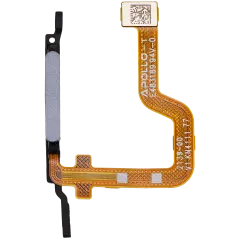 Fingerprint Reader With Flex Cable For Motorola Moto G14 (XT2341 / 2023) (Genuine OEM) (Steel Gray)