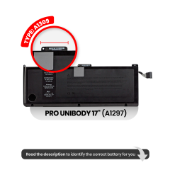 Battery (A1309) For MacBook Pro 17" A1297 (2009 - 2010)