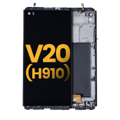 LCD Assembly With Frame For LG V20 (H910) (Refurbished) (Black)