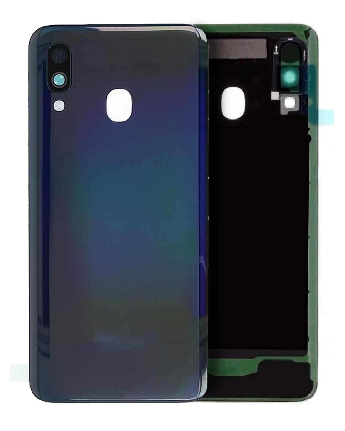 Back Cover Glass With Camera Lens For Samsung Galaxy A40 (A405 /2019) (Service Pack) (Black)