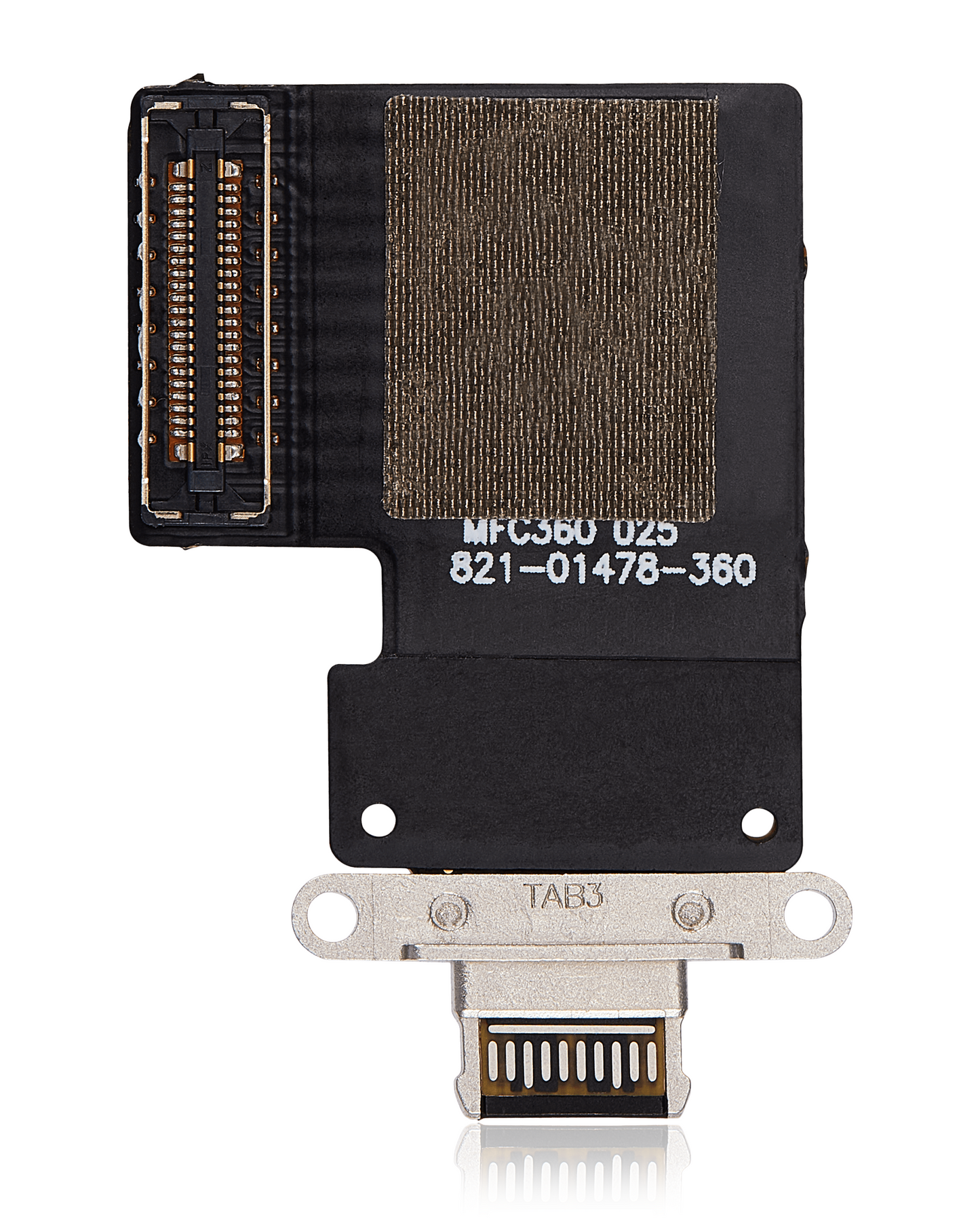 Charging Port Flex Cable For iPad Pro 12.9" 3rd Gen (2018) / 4th Gen (2020) / iPad Pro 11" 1st Gen (2018) / Pro 11" 2nd Gen (2020) (Aftermarket Plus) (Black)