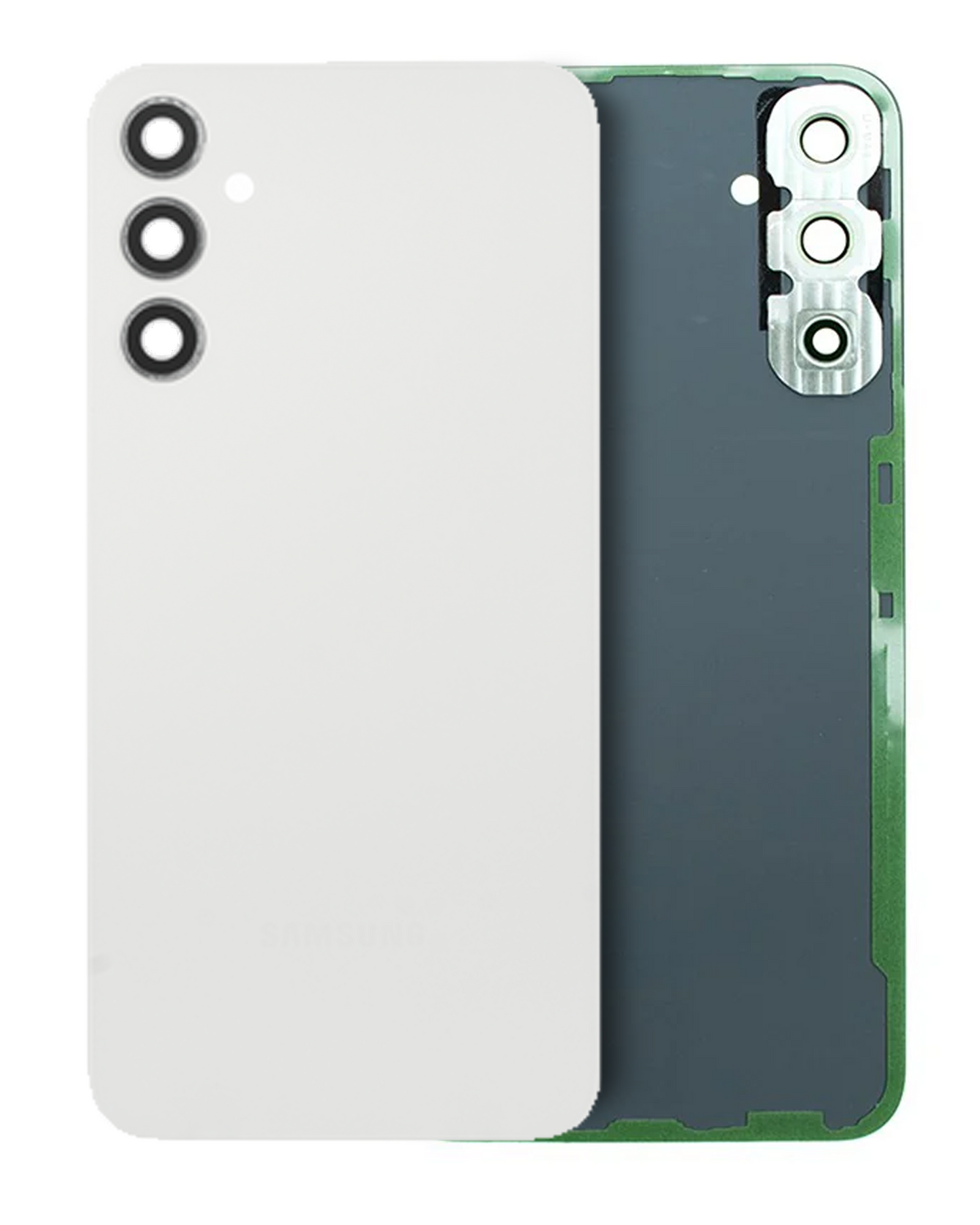 Back Cover Glass With Camera Lens For Samsung Galaxy A34 5G (A346 / 2023) (Service Pack) (Silver)