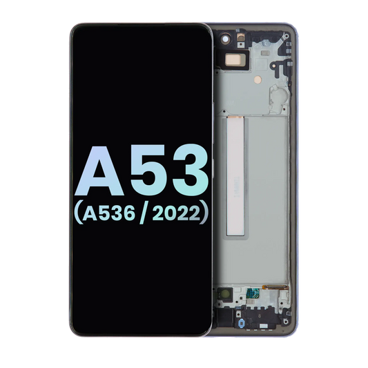 OLED Assembly With Frame For Samsung Galaxy A53 5G (A536 / 2022) (Service Pack) (Black)