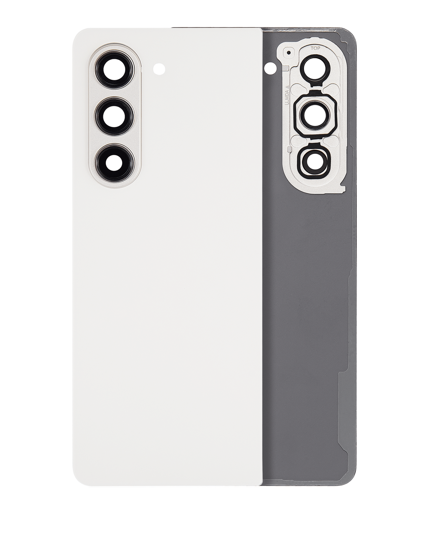 Back Cover Glass With Camera Lens For Samsung Galaxy Z Fold 5 (Service Pack) (Cream)