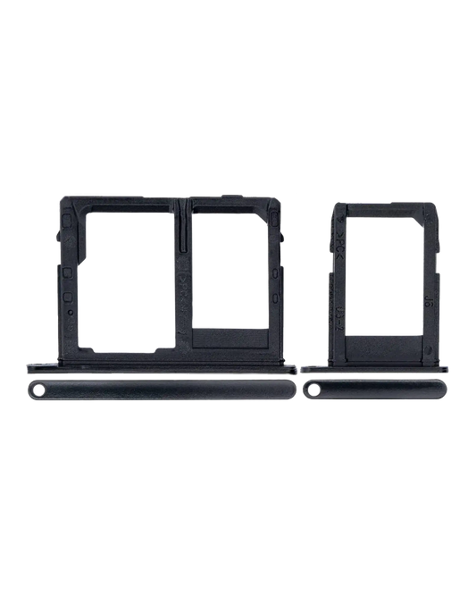 Sim Card Tray For Samsung Galaxy J8 (J810 / 2018) (Black) (2 Piece Set)