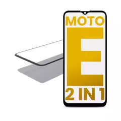 2 in 1 Front Glass With OCA Pre-Installed For Motorola Moto E (XT2052 / 2020)